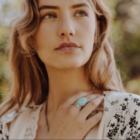 New! Turquoise Stone Ring - Picture 2 of 8